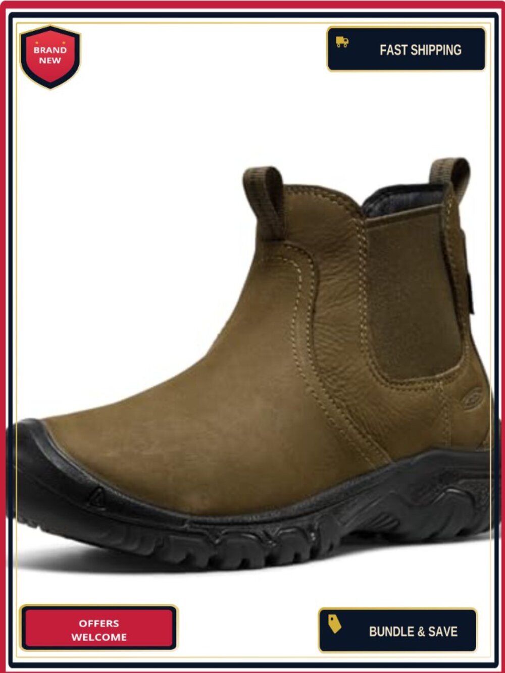 KEEN Women's Greta 2 Chelsea Waterproof Insulated Ankle Boots Leather